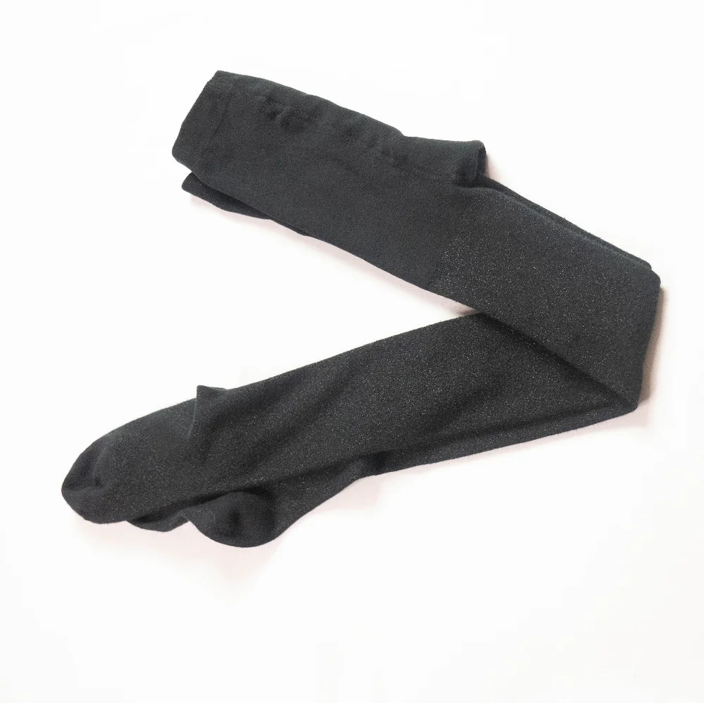The Children's Place Big Girl's Size 8-10 Black Gold Sparkling Shimmer Tights